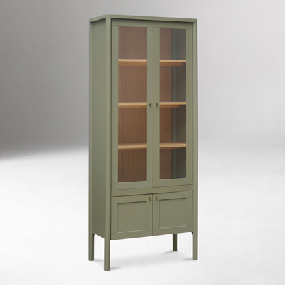 86" Tall - Emman Tall Glass Cabinet