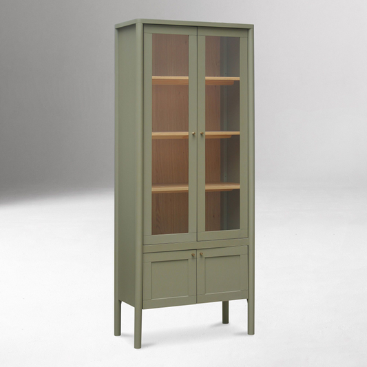 86" Tall - Emman Tall Glass Cabinet