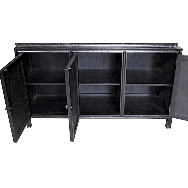 Noir Colonial Global Bazaar Hand Rubbed Black Colonial Hutches