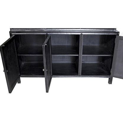 Noir Colonial Global Bazaar Hand Rubbed Black Colonial Hutches