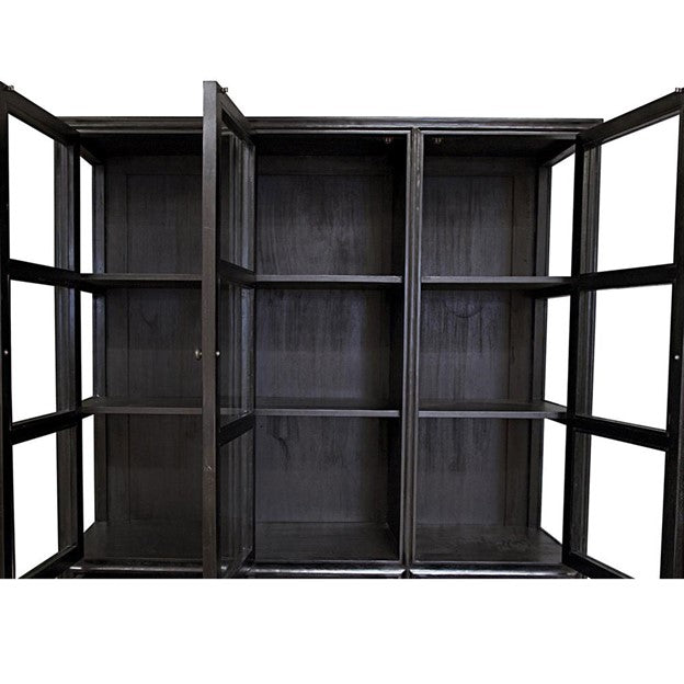 Noir Colonial Global Bazaar Hand Rubbed Black Colonial Hutches